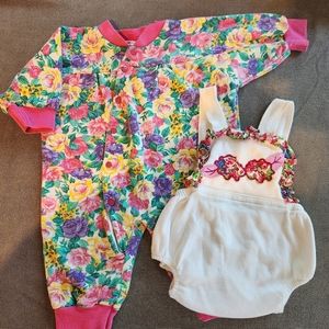 🩷3 for$15🩷 3-6 months 2 Infant Jumpsuits clothing